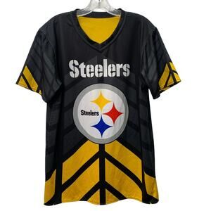 Steelers Mens Flag Football Reversable Yellow Black Jersey Approx Size M